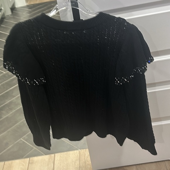 🖤ALICE +  OLIVIA NEW EMBELLISHED SWEATER SIZE L - Picture 5 of 5